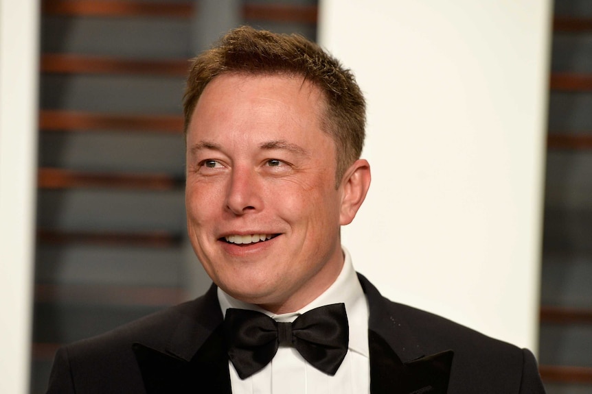 Elon Musk at the 2015 Vanity Fair Oscar Party