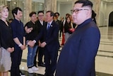 Kim Jong-un meets K-pop group Red Velvet