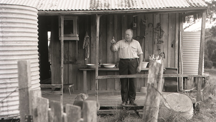 Les Murray's father admonishing his Blue dog