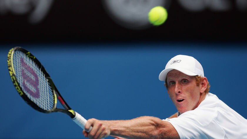 Chris Guccione progressed to the second round in straight sets (file photo).