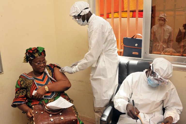 Ebola vaccine tested on woman in Guinea
