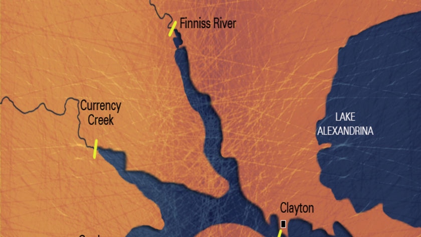 map of lower Murray region