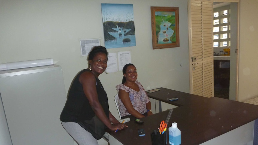 Staff at sexual violence clinic in Port-Au-Prince