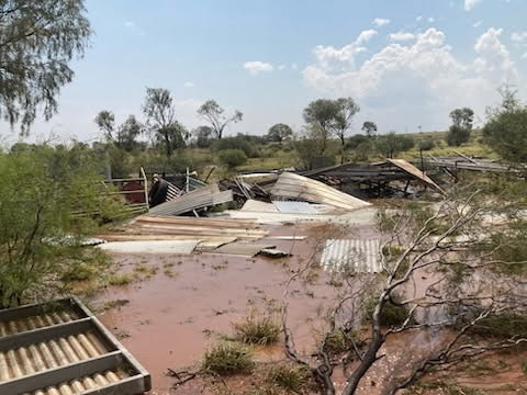 Outstations and town camps struggle with damage from 'scary' storm