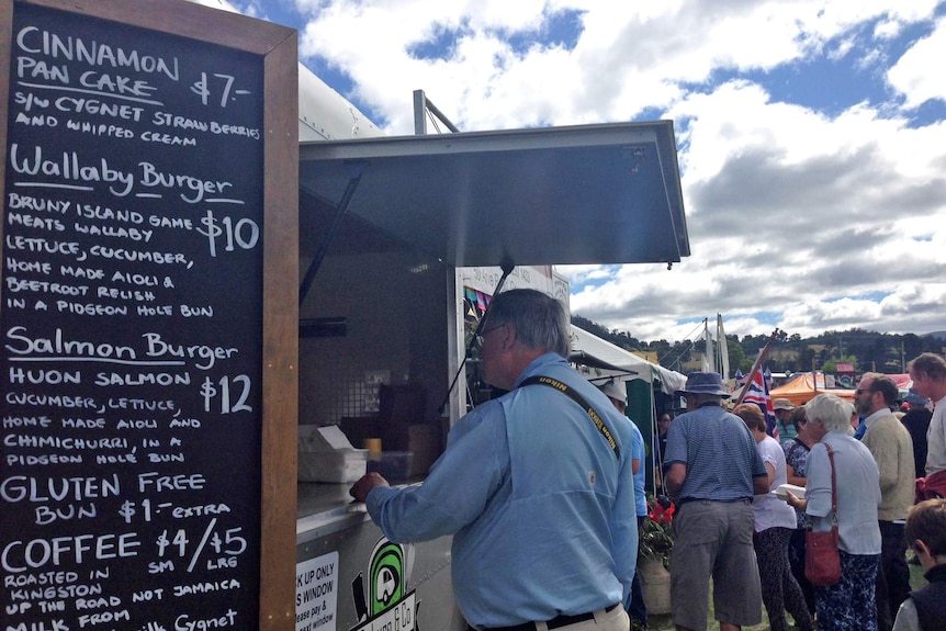 Stall at Huon Valley food and wine festival