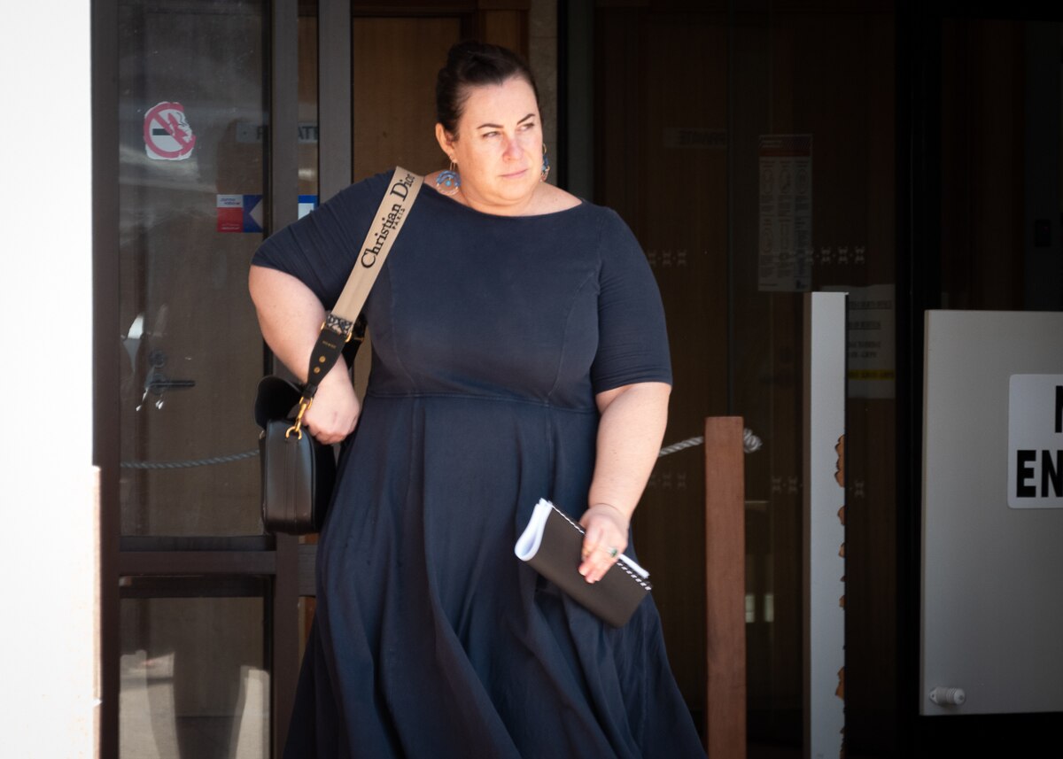 Nurse Kylie McKenna leave court after giving evidence at the Rheumatic Heart Disease inquest 