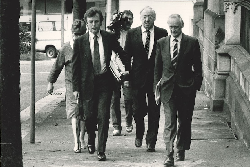 Lionel Murphy and his legal team