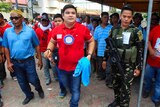 Mayoral candidate Sajid Ampatuan campaigns in Shariff Aguak, Mindanao