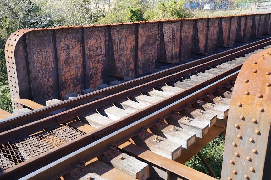 The railway bridge in Kempsey, NSW