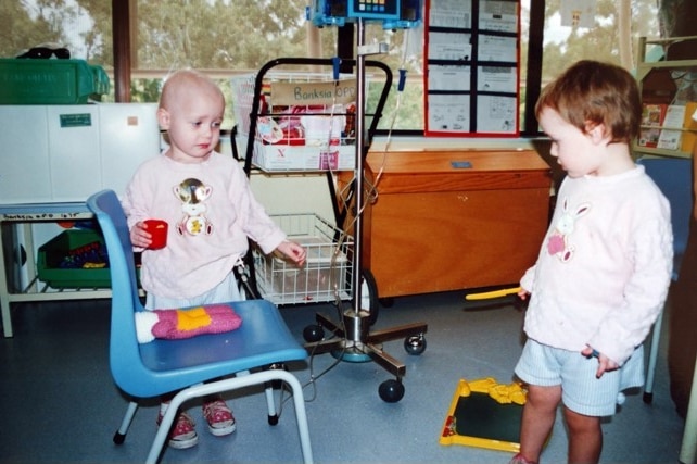 The twins were diagnosed with leukaemia within a year of each other in 2002.