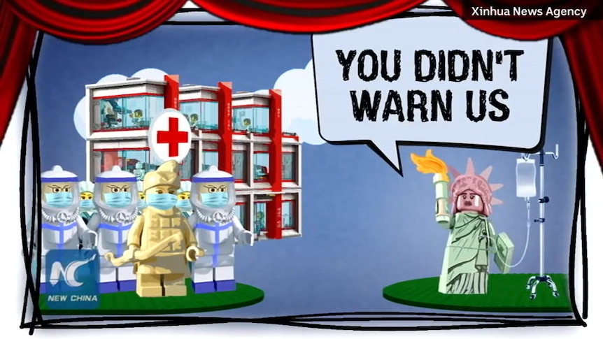 Chinese State Media Releases Animated Propaganda Video Mocking Us Coronavirus Response Abc News