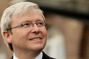 File photo: Kevin Rudd, August 21, 2009 (Getty Images: Brendon Thorne)