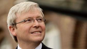 File photo: Kevin Rudd, August 21, 2009 (Getty Images: Brendon Thorne)