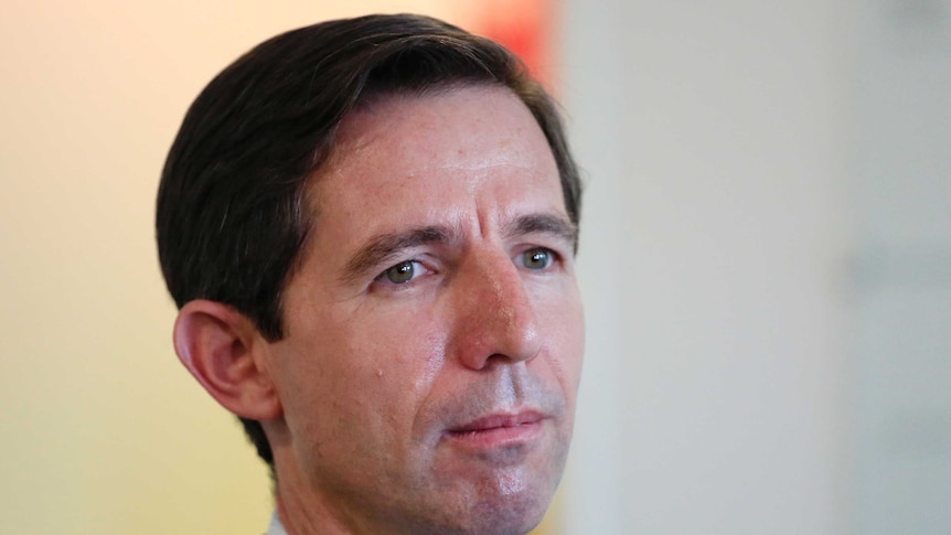 Close-up of Simon Birmingham