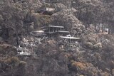 Homes destroyed by a bushfire at Wye River