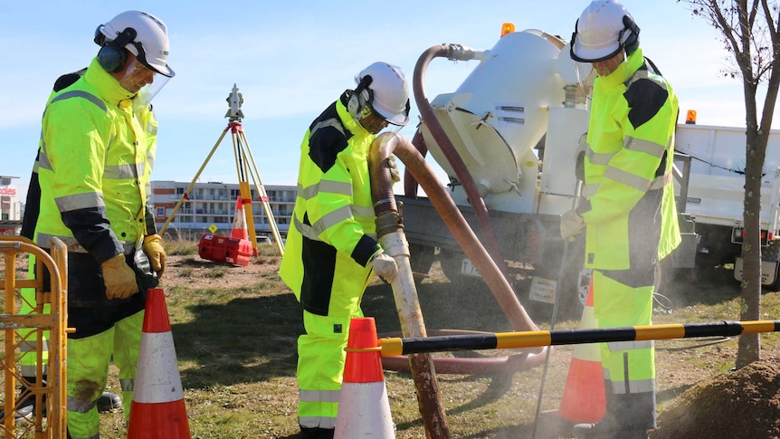 Kambah surveying company Leach Steger has been hired by ACT Government to check the condition and location of utilities.