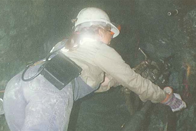 Alex Atkins at the Mount Morgans mine in WA.