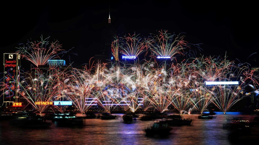 Hong Kong fireworks