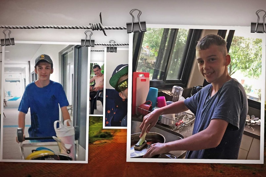 Images of Mason Cooper, who at 12 was sent to live in the NT