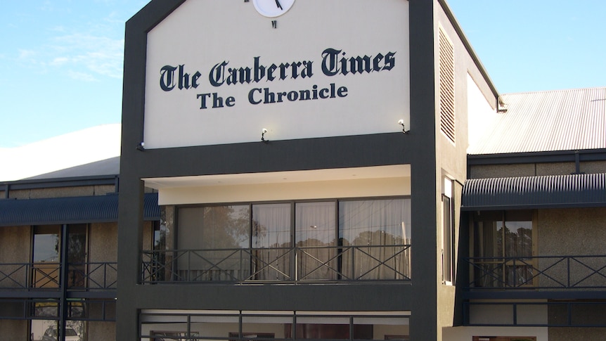 Staff at The Canberra Times newspaper in Fyshwick were told of the restructure today.