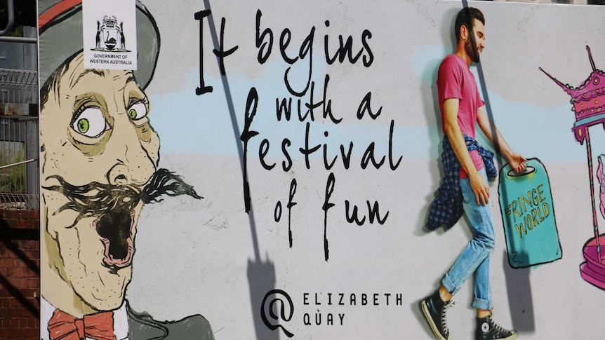 A Government ad promoting Elizabeth Quay reads 'it all begins with a festival of fun'.