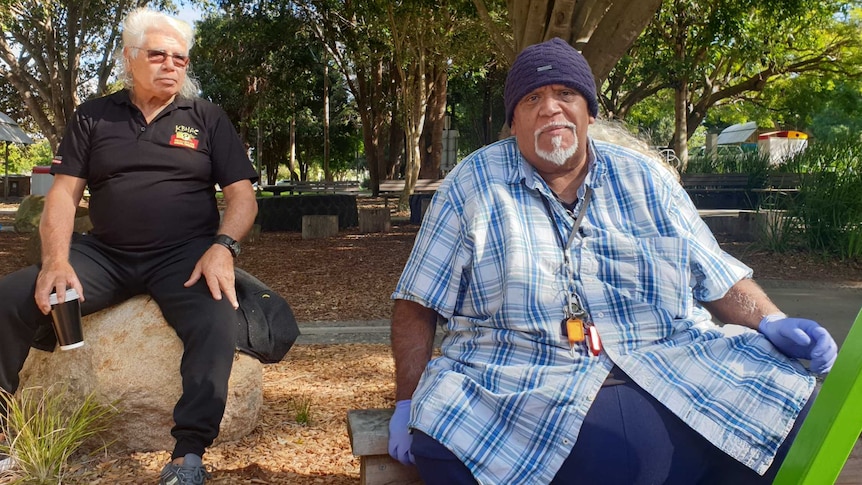 Uncle Roger Jarrett and Uncle Richard Campbell - survivors of the Kinchela Boys Home.