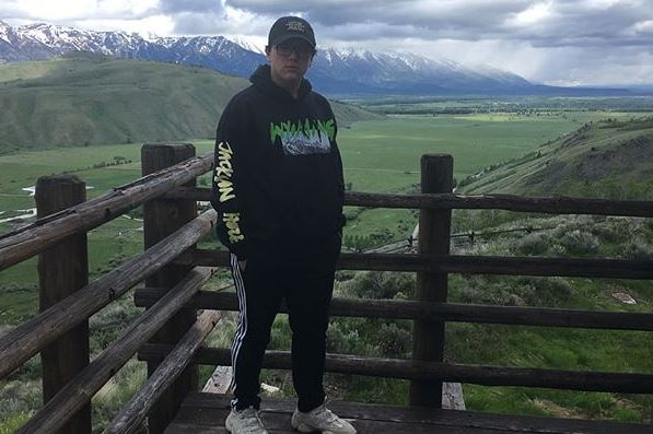 Kanye West fan Connor in Wyoming