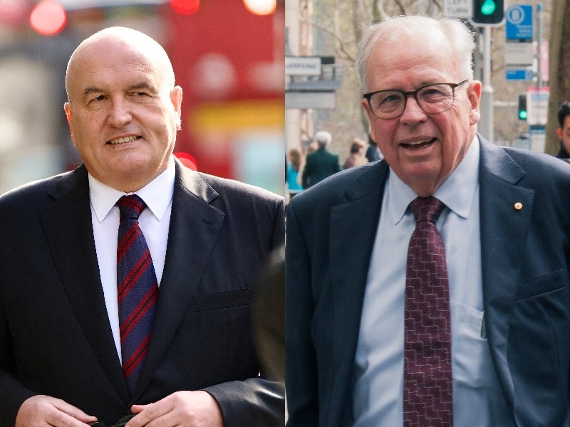 Composite former nsw police commissioner David Elliott and David Chandler ex building commissioner