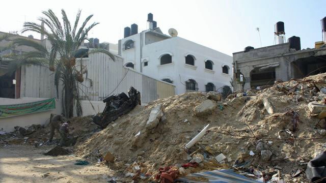 Ruins of the Al Dalu family home, Gaza.
