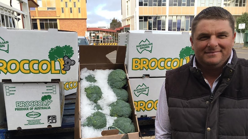 Broccoli growers like Troy Qualischefski are struggling to keep up with strong demand from Japan.