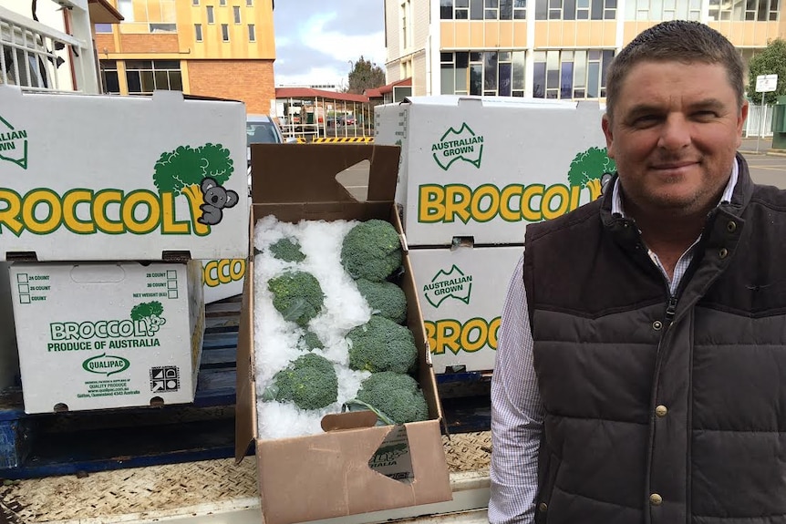 Broccoli growers like Troy Qualischefski are struggling to keep up with strong demand from Japan.