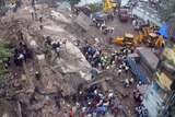 Rescue crews at scene of Mumbai building collapse