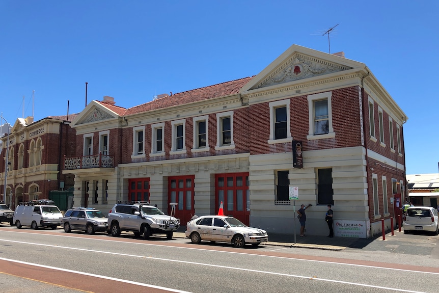 An exterior shot of the Old Fire Station Backpackers building.