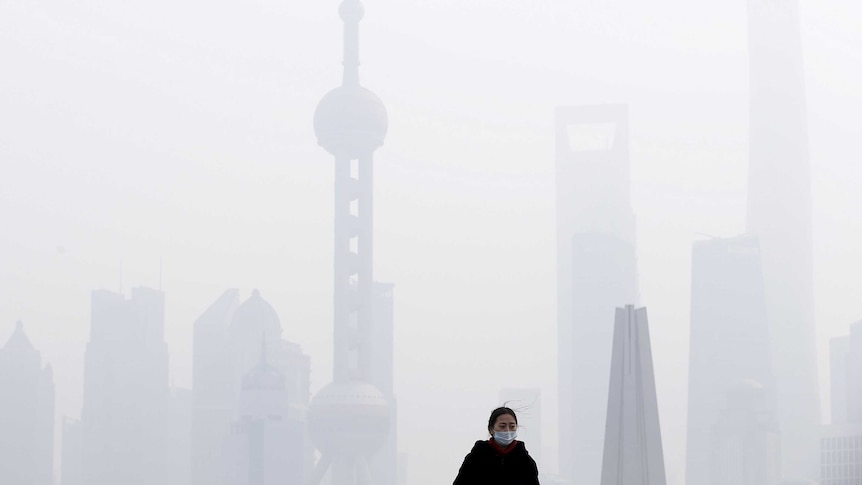 Shanghai, China smog