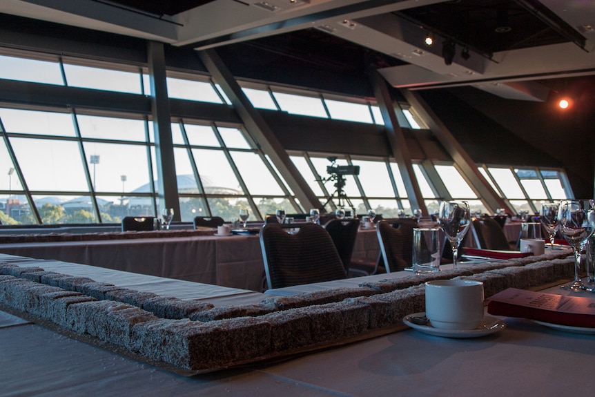 The Adelaide Convention Centre's panoramic ballroom showcases views of the Adelaide Oval.