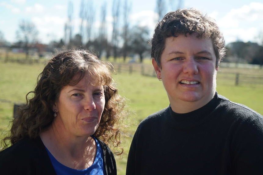 Disability advocate Helen Sutherland with her client, Jackie Bourne.