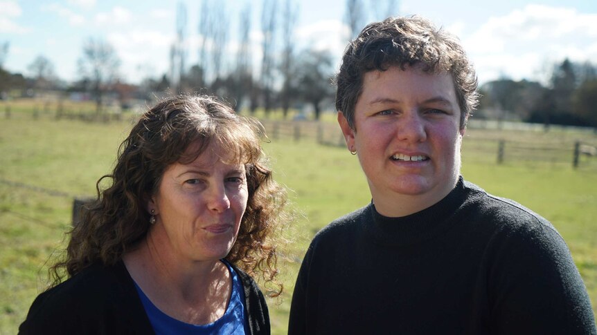 Disability advocate Helen Sutherland with her client, Jackie Bourne.
