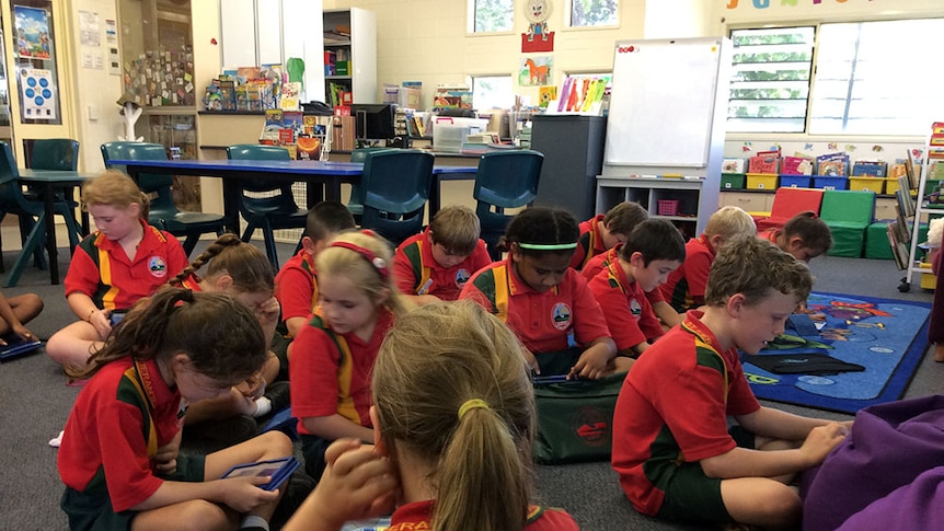 Year 3 students from St Kieran's Catholic Primary School in Mount Isa