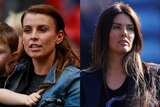 Composite photo: Close ups of Coleen Rooney on the left and Rebekah Vardy on the right