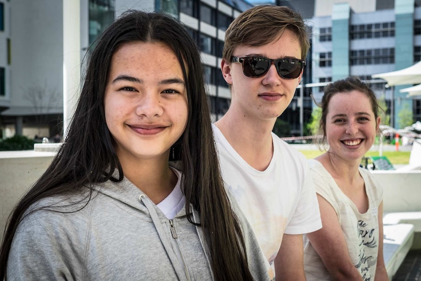 Jacinta Effendi, Andrew Guess and Lucy Macarthur Onslow.