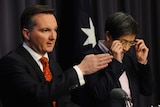 Chris Bowen and Penny Wong release the economic statement in Canberra.