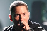 Rapper Eminem performs onstage during the 2010 BET Awards
