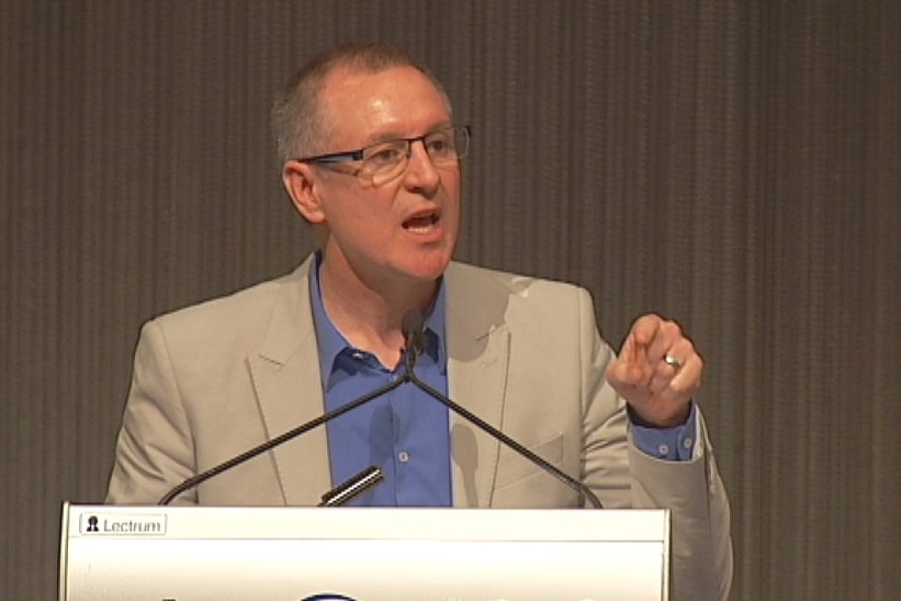 Jay Weatherill at the ALP convention