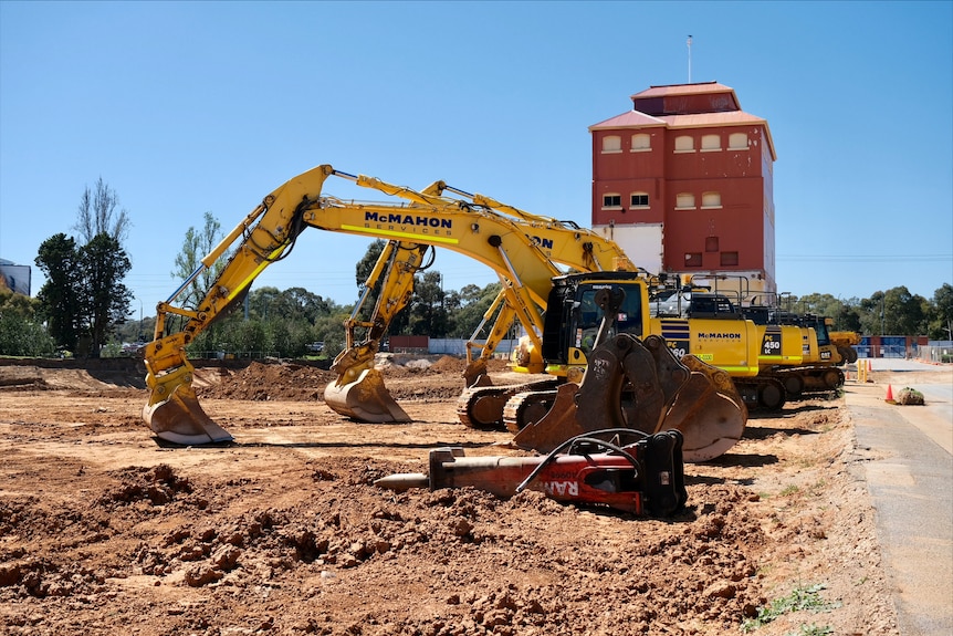 A construction site. 