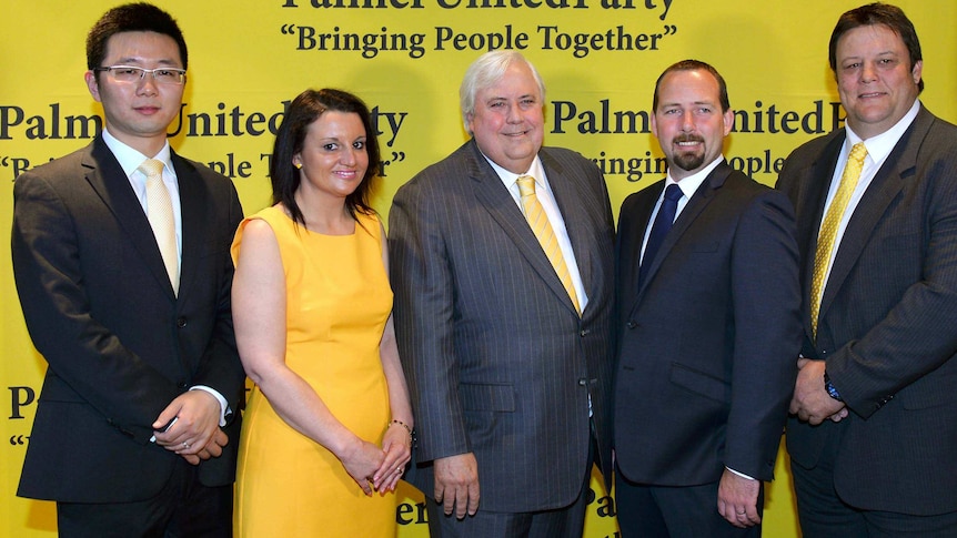 The Palmer United Party with Ricky Muir in 2013