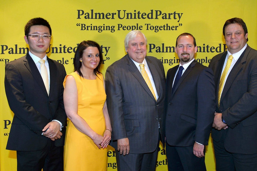 The Palmer United Party with Ricky Muir in 2013