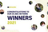 A composite image of Heywire winners for 2021