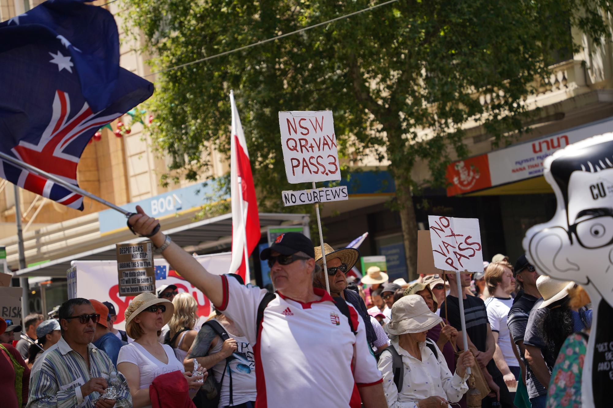 Protests Against COVID Vaccine Mandates And Pandemic Restrictions Take ...