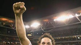 Billy Slater celebrates as Queensland wins Origin II