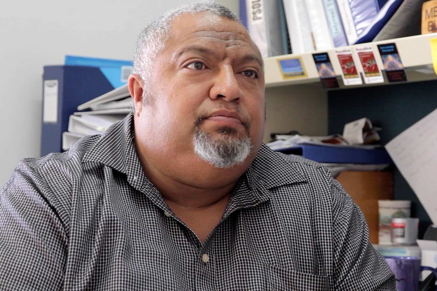 Goldfields-Esperance Regional Aboriginal mental health co-ordinator Sidney Carruth speaks with reporter Nathan Morris.